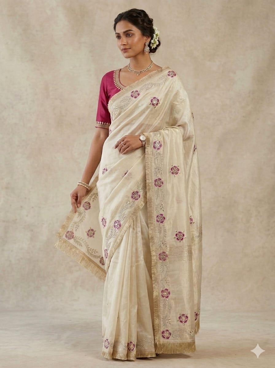 The Ivory & Rose Floral Drape